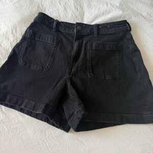 Madewell Black Denim Shorts
